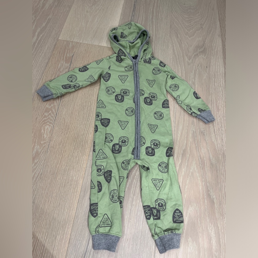 Carters. Boys 24 m. Hoodie park ranger jumpsuit. EUC
